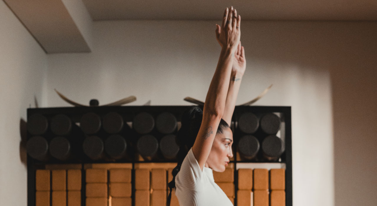 Holmes Place | woman doing yoga pose